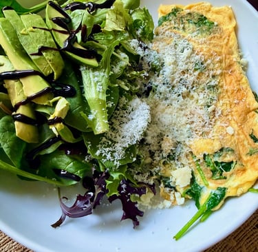 Spinach Scrambled Eggs