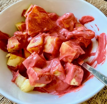 Beet Glow Protein Bowl with Greek Yoghurt & Pineapple