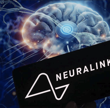a person holding a card that says neuralinkk