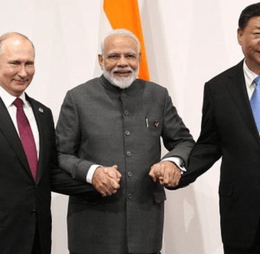 a group of three men standing next to each other