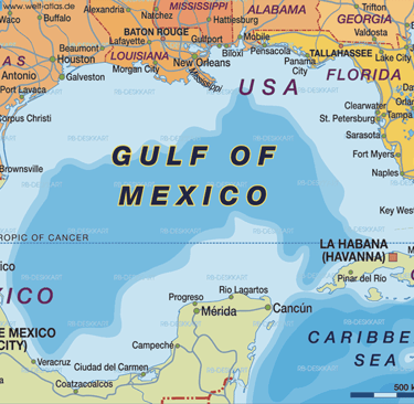 a map of the gulf of mexico