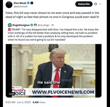 The Musk-Trump Showdown: A Battle Over Bills, Mandates, and Influence