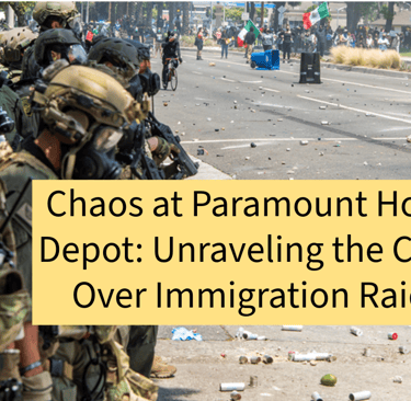 Chaos at Paramount Home Depot: Unraveling the Clash Over Immigration Raids