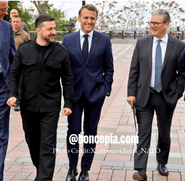 a group of men in suits and ties walking down a brick walkway