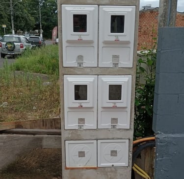 poste 4 relógio, ligação agrupada