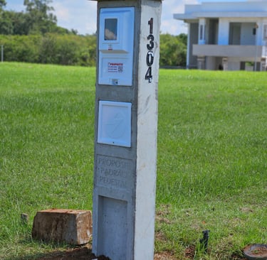 ligação subterrânea pedestal