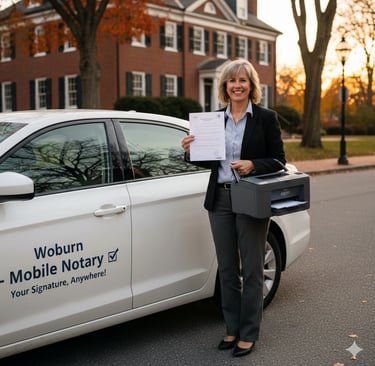 mobile notary in Woburn Massachusetts