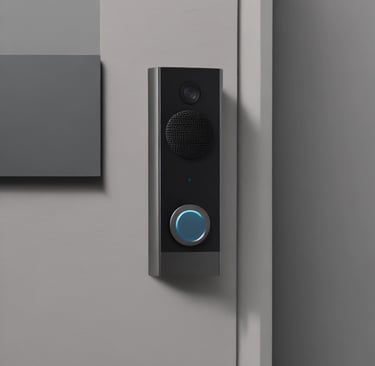Google Home on white rack, videocitofono smart