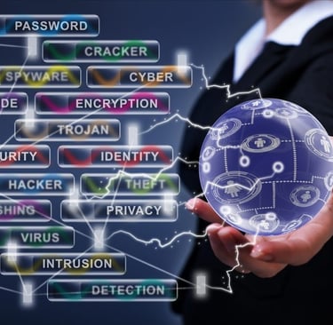 a person holding a glass ball with a map of the world