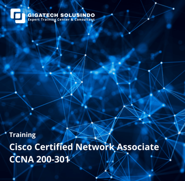 a blue and white background with a network of connected dots
