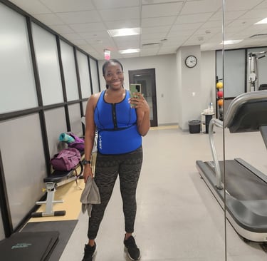 showing up at the gym