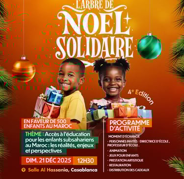 arbre solidaire de noel à casablanca