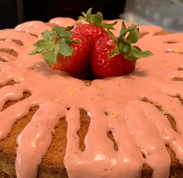 Strawberry Lemon Pound Cake CakeMeAway Suga