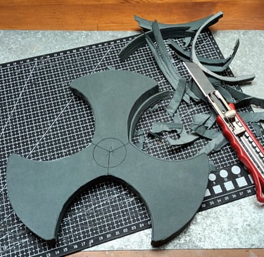 removing excess EVA foam