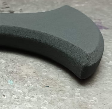 smoother EVA foam edges after heatgunning