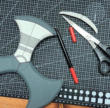 adding details to a cosplay weapon