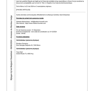 Statuts de l'Institut Rhumsiki des Etudes Stratégiques (IRES)