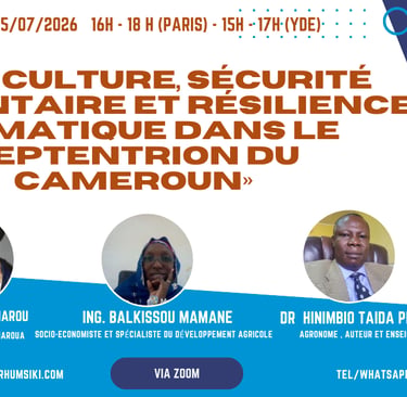 Webinaire IRES | Agriculture, sécurité alimentaire et résilience climatique dans le Septentrion du