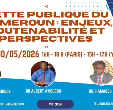 IRES - Webinaire : « dette publique du Cameroun : enjeux, soutenabilité et perspectives »