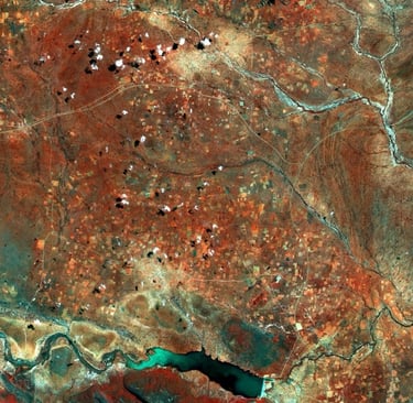  ESA / Copernicus Sentinel-2A , showing Central District of Botswana