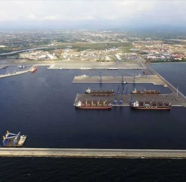 Le port de Bata