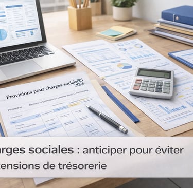 Anticiper les charges sociales pour sécuriser la trésorerie en 2026