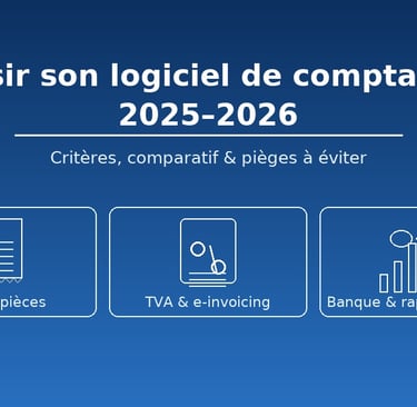 Tableau de bord d’un logiciel de comptabilité avec reçus scannés et indicateurs clés pour TPE/PME (2