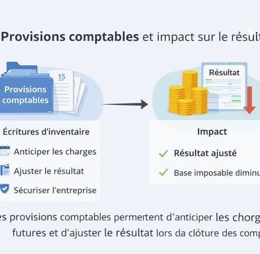 Provisions comptables : écritures d’inventaire et impact sur le résultat comptable de l’entreprise