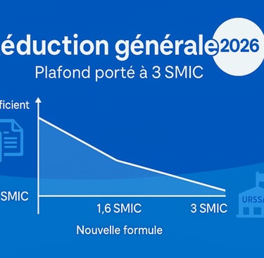 Réduction générale 2026 : barème dégressif jusqu’à 3 SMIC, fin des réductions maladie/AF – GC FORMA