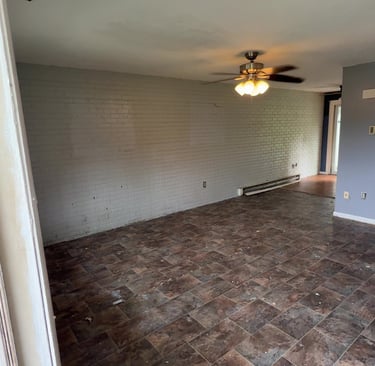 Apartment cleared after full service junk removal and cleanout