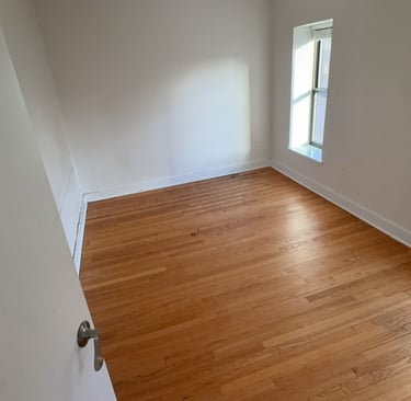 Estate property interior after professional junk removal