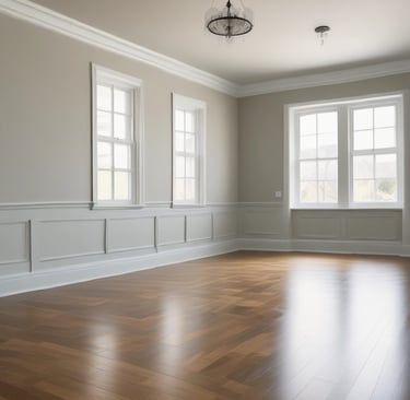 photo of white staircase