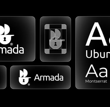 Digital safety logo variations, brand fonts and logo grid.