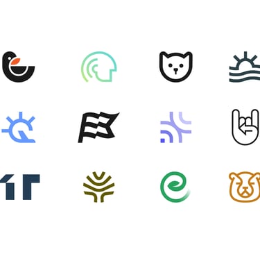 Collection of minimalist logo designs