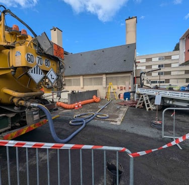 intervention pompage et nettoyage cuve à fioul 25000 litres