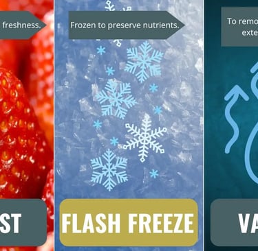 three-steps-freeze-dried-food-process