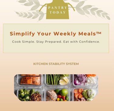 Simplify Your Weekly Meals