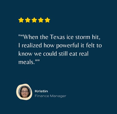 testimonial texas ice cooked with freeze dried food for real meals