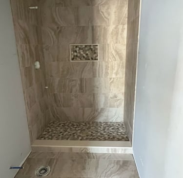 Tile on the wall