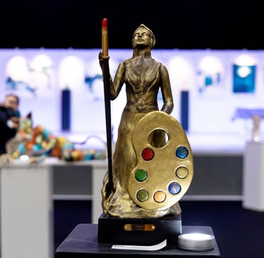 Sculpture de Lode intitulée Athéna exposée au Salon des Arts 2026 au Perray-en-Yvelines