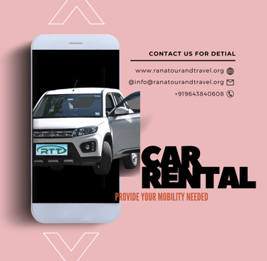 a car rental car rental car in a mobile phone