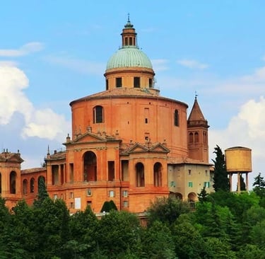 Panoramica del Santuario di San Luce Bologna