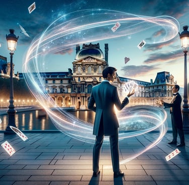 Magicien au Louvre
