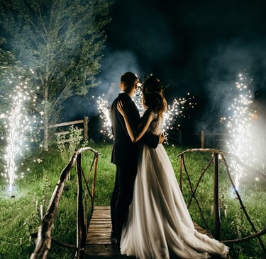 feu d'artifice mariage