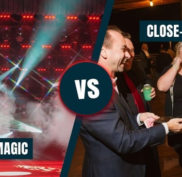 magie de scène vs close-up