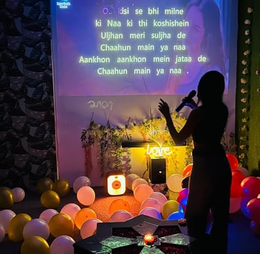 Karaoke setup at the jamboree gurgaon