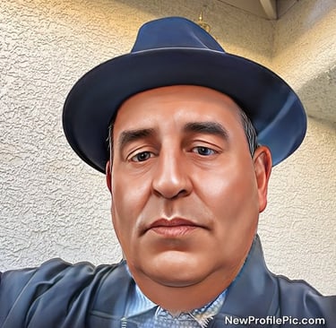 a man in a suit and tie with a hat