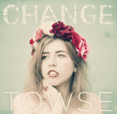 towse with a flower crown on her head