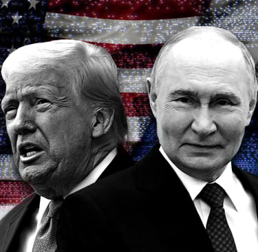Trump and Putin at Anchorage summit, Aug. 15, 2025.