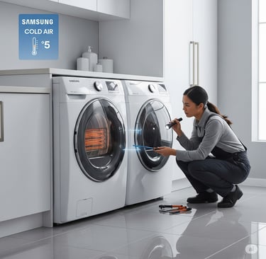 Appliance repair technition repairs Samsung Dryer